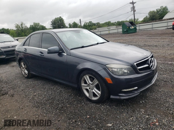 2011 Mercedes-Benz C 300 Sport with VIN WDDGF8BB3BR176510, listed as a Copart auction lot 57772405 with 118,069 mi miles and Salvage title. Bid and sale history available at DreamBid. Image 4.