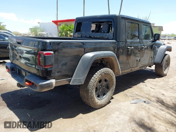 2022 Jeep Gladiator Mojave with VIN 1C6JJTEGXNL177175, listed as a IAAI auction lot 42652508 with Not provided miles and . Bid and sale history available at DreamBid. Image 4.