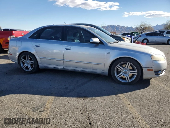 2007 Audi A4 2.0T with VIN WAUAF78EX7A038493, listed as a Copart auction lot 87763525 with 165,071 mi miles and Salvage Title. Bid and sale history available at carsss.com. Image 4.