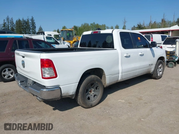 2022 Ram 1500 Big Horn with VIN 1C6RREBT5NN273048, listed as a IAAI auction lot 42229009 with 58,448 mi miles and . Bid and sale history available at DreamBid. Image 4.