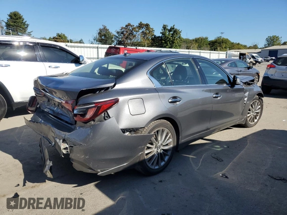 2018 Infiniti Q50 3.0t LUXE with VIN JN1EV7AR3JM431720, listed as a Copart auction lot 72119263 with 68,096 mi miles and Salvage Title. Bid and sale history available at carsss.com. Image 3.