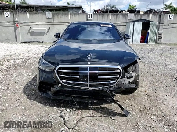 2022 Mercedes-Benz S-Class S 500 with VIN W1K6G6DB0NA148063, listed as a Copart auction lot 46621945 with 54,224 mi miles and Salvage Title. Bid and sale history available at carsss.com. Image 14.
