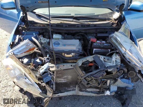 2011 Nissan LEAF SL-e with VIN JN1AZ0CPXBT009490, listed as a Copart auction lot 55846965 with 52,319 mi miles and Salvage Title. Bid and sale history available at DreamBid. Image 12.