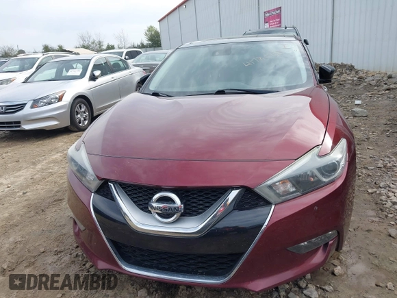 2016 Nissan Maxima SL with VIN 1N4AA6AP0GC396719, listed as a IAAI auction lot 41783950 with 210,850 mi miles and . Bid and sale history available at DreamBid. Image 12.