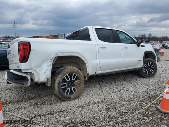 2022 GMC Sierra 1500 Limited AT4 with VIN 1GTP9EEL0NZ144784, listed as a Copart auction lot 49868185 with 39,642 mi miles and Salvage Title. Bid and sale history available at carsss.com. Image 3.