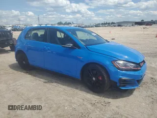 2019 Volkswagen GTI S with VIN 3VW5T7AU8KM008545, listed as a Copart auction lot 56515965 with 24,405 mi miles and Salvage title. Bid and sale history available at DreamBid. Image 4.