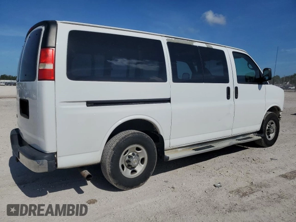 2012 Chevrolet Express Passenger 1LT z VIN 1GAZGYFG1C1154844, wystawiony jako Copart lot #64774005 z przebiegiem 181 261 mil mil oraz Szkoda całkowita • Salvage title. Historia ofert i sprzedaży dostępna na DreamBid. Obrazek 3.