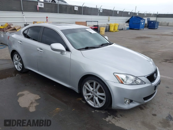 2007 Lexus IS with VIN JTHBK262472028565, listed as a IAAI auction lot 42096347 with 159,278 mi miles. Bid and sale history available at carsss.com. Image 1.