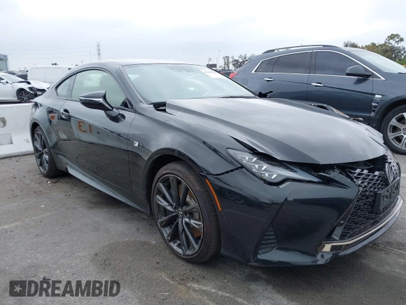 2023 Lexus RC 350 F Sport with VIN JTHGZ5BC4P5027402, listed as a IAAI auction lot 42181360 with 11,780 mi miles and . Bid and sale history available at DreamBid. Image 1.
