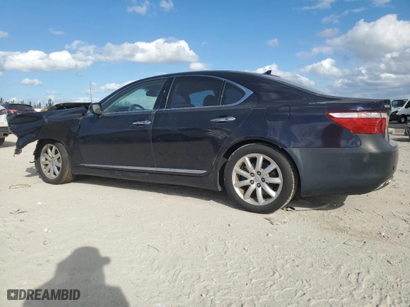 2008 Lexus LS 460 with VIN JTHBL46F985080060, listed as a Copart auction lot 52032175 with 0 mi miles and Clean Title. Bid and sale history available at carsss.com. Image 2.