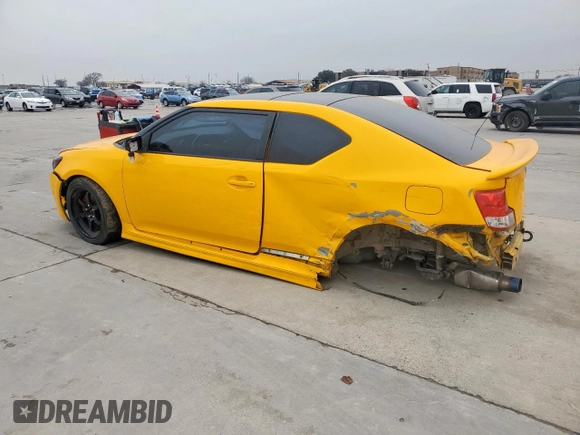 2012 Scion tC with VIN JTKJF5C77C3023084, listed as a Copart auction lot 45983065 with 0 mi miles and Salvage Title. Bid and sale history available at carsss.com. Image 2.