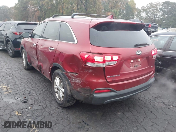 2017 Kia Sorento LX with VIN 5XYPG4A35HG215342, listed as a IAAI auction lot 40875287 with 118,146 mi miles. Bid and sale history available at carsss.com. Image 3.