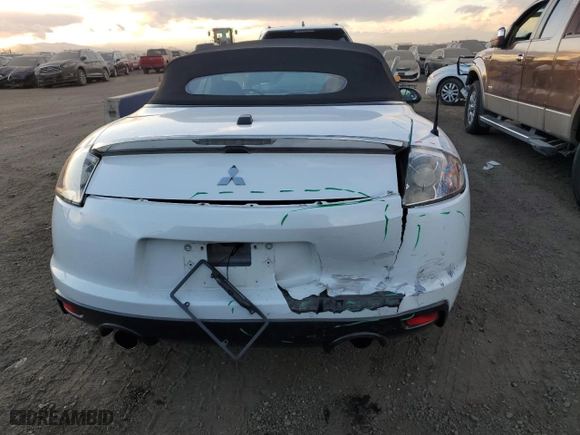 2012 Mitsubishi Eclipse GS Sport with VIN 4A37L2EFXCE002342, listed as a Copart auction lot 86757744 with 66,654 mi miles and Salvage Title. Bid and sale history available at carsss.com. Image 6.