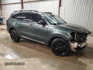 2023 Kia Sorento X-Line S with VIN 5XYRLDLC2PG219381, listed as a Copart auction lot 53481125 with 25,419 mi miles and Salvage Title. Bid and sale history available at carsss.com. Image 4.