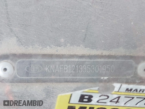 2003 Kia Spectra z VIN KNAFB121335301950, wystawiony jako IAAI lot #42433395 z przebiegiem 101 534 mil mil oraz . Historia ofert i sprzedaży dostępna na DreamBid. Obrazek 9.