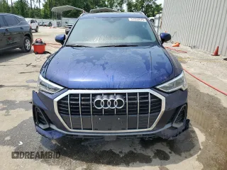 2022 Audi Q3 S line Premium Plus with VIN WA1EECF31N1080897, listed as a Copart auction lot 57252625 with 24,338 mi miles and Salvage title. Bid and sale history available at DreamBid. Image 5.