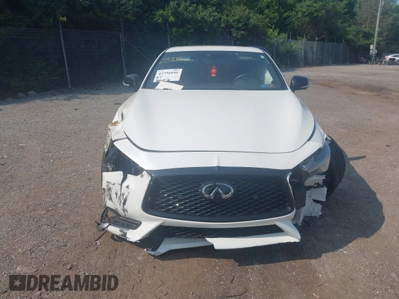 2022 Infiniti Q60 Red Sport 400 with VIN JN1FV7LL9NM680171, listed as a IAAI auction lot 42356846 with 36,248 mi miles and . Bid and sale history available at DreamBid. Image 13.