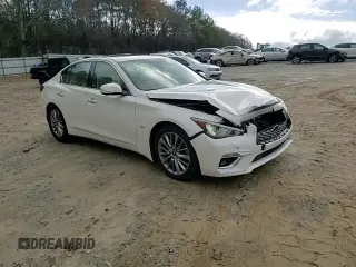 2018 Infiniti Q50 3.0t Luxe with VIN JN1EV7AP1JM354635, listed as a Copart auction lot 45191065 with 58,914 mi miles and Salvage Title. Bid and sale history available at carsss.com. Image 10.