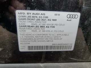2019 Audi e-tron Premium Plus с VIN WA1LAAGE0KB021160, выставлен на аукционе Copart как лот 43576875 с пробегом 38 112 миль миль и Списание • Salvage title. История ставок и продаж доступна на DreamBid. Изображение 13.