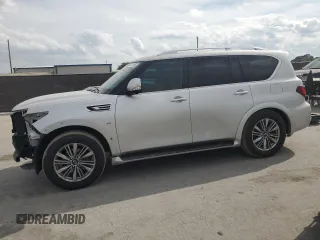 2020 Infiniti QX80 Luxe z VIN JN8AZ2NF6L9703402, wystawiony jako Copart lot #49281985 z przebiegiem 113 742 mil mil oraz Szkoda całkowita • Salvage title. Historia ofert i sprzedaży dostępna na DreamBid. Obrazek 1.