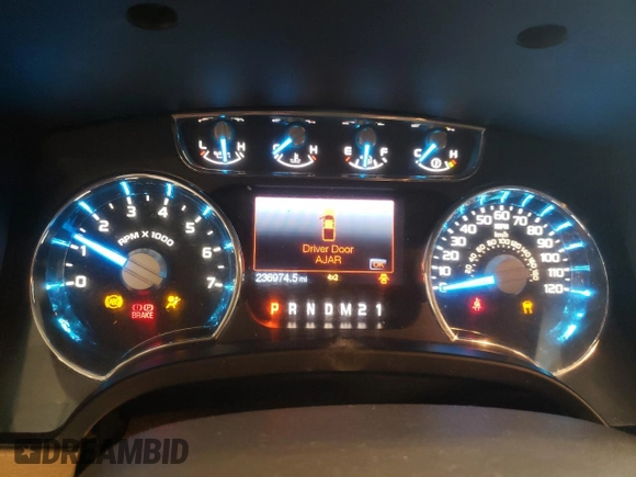 2013 Ford F-150 XL with VIN 1FTFW1ET6DKG30200, listed as a Copart auction lot 52416615 with 236,974 mi miles and Salvage Title. Bid and sale history available at carsss.com. Image 9.