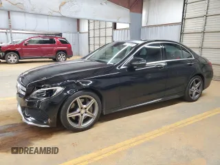 2016 Mercedes-Benz C 300 Luxury with VIN 55SWF4KBXGU172643, listed as a Copart auction lot 44992155 with 131,756 mi miles and Salvage Title. Bid and sale history available at carsss.com. Image 1.