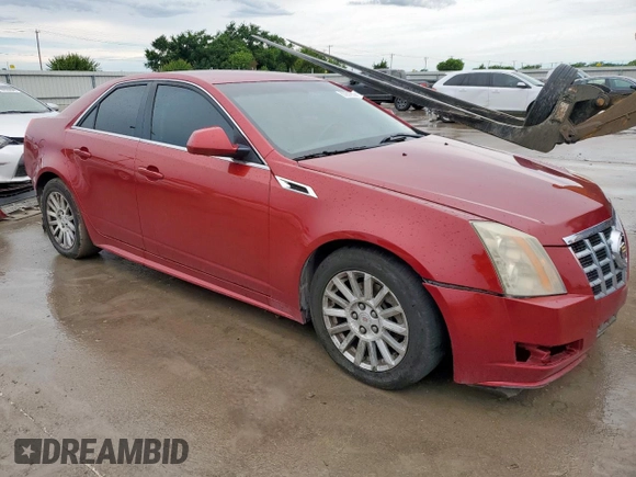 2012 Cadillac CTS with VIN 1G6DC5E51C0147123, listed as a Copart auction lot 60231965 with 133,652 mi miles and Salvage title. Bid and sale history available at DreamBid. Image 4.