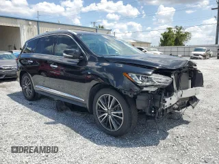 2018 Infiniti QX60 with VIN 5N1DL0MN6JC530919, listed as a Copart auction lot 54763465 with 58,301 mi miles and Salvage Title. Bid and sale history available at DreamBid. Image 4.