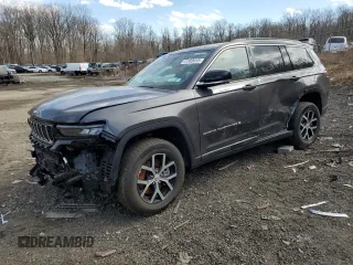2024 Jeep Grand Cherokee Limited z VIN 1C4RJKBG1R8602639, wystawiony jako Copart lot #47389415 z przebiegiem 11 951 mil mil oraz Szkoda całkowita • Salvage title. Historia ofert i sprzedaży dostępna na DreamBid. Obrazek 1.