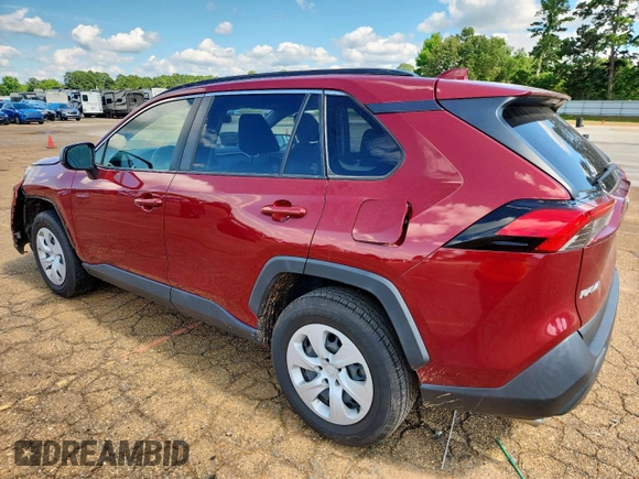 2019 Toyota RAV4 LE with VIN JTMH1RFV0KD517317, listed as a Copart auction lot 60217455 with 57,860 mi miles and Salvage title. Bid and sale history available at DreamBid. Image 2.