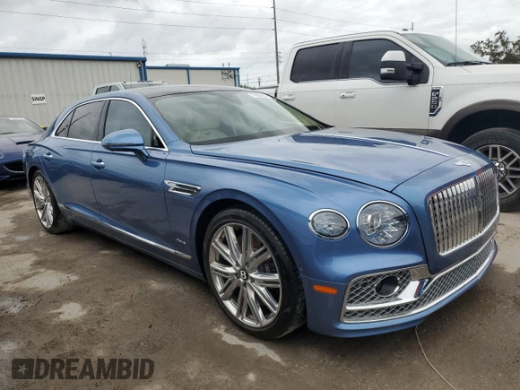 2023 Bentley Flying Spur with VIN SCBBR6ZG5PC008320, listed as a Copart auction lot 77650994 with Not provided miles and Non repairable. Bid and sale history available at DreamBid. Image 4.