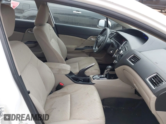 2015 Honda Civic Sedan LX with VIN 19XFB2F54FE055697, listed as a IAAI auction lot 41946292 with 49,879 mi miles. Bid and sale history available at carsss.com. Image 5.