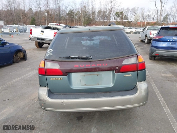 2000 Subaru Legacy Wagon Outback w/GB Equip with VIN 4S3BH6755Y6618462, listed as a IAAI auction lot 41801341 with 279,150 mi miles. Bid and sale history available at carsss.com. Image 16.