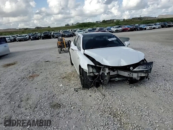 2012 Lexus IS 250 with VIN JTHBF5C27C2103103, listed as a Copart auction lot 61854135 with 170,924 mi miles and Salvage title. Bid and sale history available at DreamBid. Image 13.