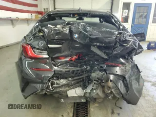 2022 BMW 3 Series 330i xDrive with VIN 3MW5R7J00N8C68253, listed as a Copart auction lot 89153665 with 0 mi miles and Salvage Title. Bid and sale history available at carsss.com. Image 6.