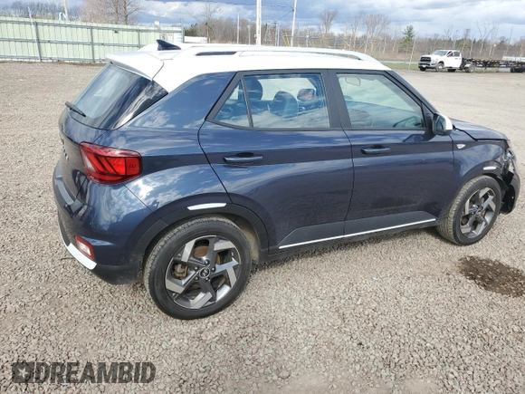 2021 Hyundai Venue SEL with VIN KMHRC8A35MU105794, listed as a Copart auction lot 52933665 with 50,009 mi miles and Salvage Title. Bid and sale history available at carsss.com. Image 3.