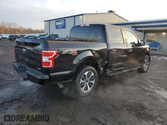 2019 Ford F-150 XL with VIN 1FTEW1EP5KFC28415, listed as a Copart auction lot 48616685 with 39,981 mi miles and Salvage Title. Bid and sale history available at carsss.com. Image 3.