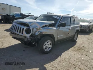 2015 Jeep Patriot Sport with VIN 1C4NJPBB5FD107167, listed as a Copart auction lot 43131255 with 121,069 mi miles and Salvage Title. Bid and sale history available at carsss.com. Image 1.