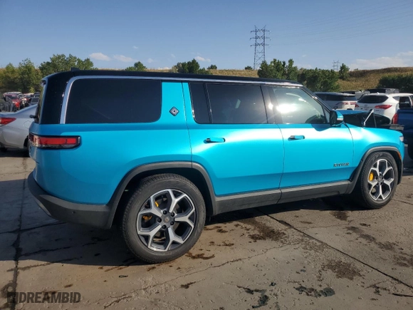 2023 Rivian R1S Adventure with VIN 7PDSGABA5PN027894, listed as a Copart auction lot 71442484 with 4,456 mi miles and Salvage Title. Bid and sale history available at carsss.com. Image 3.
