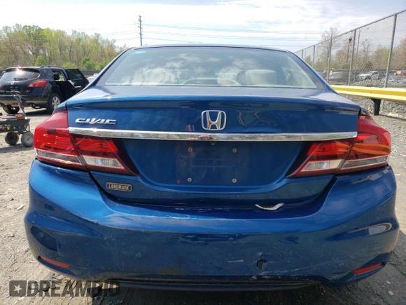 2014 Honda Civic Sedan LX with VIN 2HGFB2F59EH545296, listed as a Copart auction lot 52674245 with 140,871 mi miles and Salvage Title. Bid and sale history available at carsss.com. Image 6.