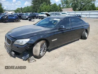 2015 BMW 7 Series 740Li xDrive with VIN WBAYF4C53FGS99173, listed as a Copart auction lot 64185443 with 80,230 mi miles. Bid and sale history available at carsss.com. Image 1.