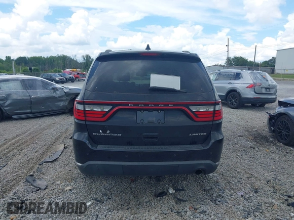 2016 Dodge Durango Limited with VIN 1C4RDHDG5GC340593, listed as a IAAI auction lot 42718563 with 191,071 mi miles and . Bid and sale history available at DreamBid. Image 16.