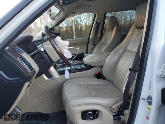 2017 Land Rover Range Rover with VIN SALGS5FE7HA328474, listed as a Copart auction lot 45054175 with 56,600 mi miles and Salvage title. Bid and sale history available at DreamBid. Image 7.