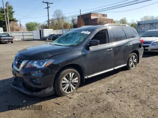 2017 Nissan Pathfinder SL with VIN 5N1DR2MM2HC629331, listed as a Copart auction lot 54307485 with 155,383 mi miles and Salvage Title. Bid and sale history available at DreamBid. Image 1.