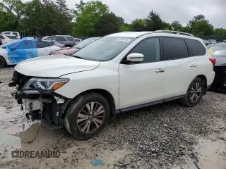 2020 Nissan Pathfinder SV with VIN 5N1DR2BN2LC647221, listed as a Copart auction lot 58560195 with 77,964 mi miles and Salvage title. Bid and sale history available at DreamBid. Image 1.