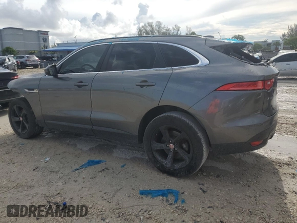 2017 Jaguar F-Pace 20d Prestige with VIN SADCK2BN6HA883222, listed as a Copart auction lot 62474185 with Not provided miles and Salvage title. Bid and sale history available at DreamBid. Image 2.