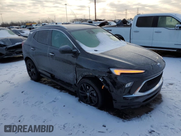 2024 Buick Encore GX Sport Touring with VIN KL4AMESL3RB076000, listed as a Copart auction lot 43975065 with 16,433 mi miles and Salvage title. Bid and sale history available at DreamBid. Image 4.