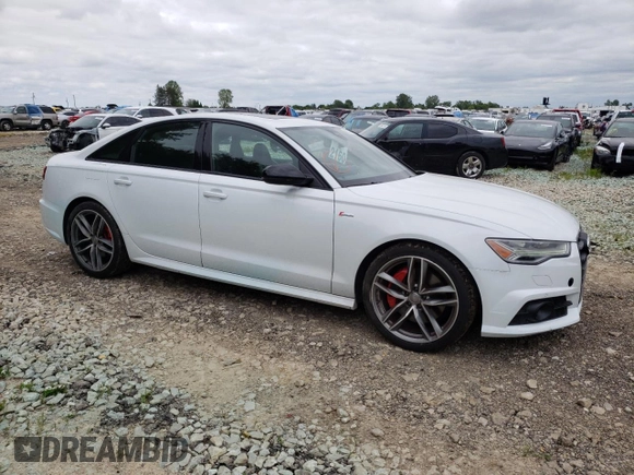 2017 Audi A6 Competition Prestige with VIN WAUF3AFC5HN024251, listed as a Copart auction lot 56837374 with 67,650 mi miles and Non Repairable. Bid and sale history available at carsss.com. Image 4.