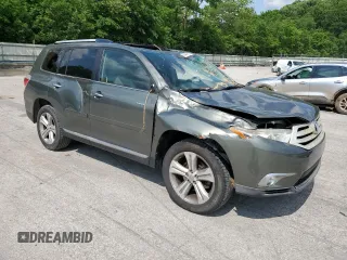 2012 Toyota Highlander Limited with VIN 5TDDK3EH1CS157047, listed as a Copart auction lot 59481645 with 140,223 mi miles and Salvage title. Bid and sale history available at DreamBid. Image 4.