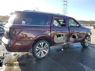 2020 Ford Expedition Max Platinum with VIN 1FMJK1MT4LEA10199, listed as a Copart auction lot 49815305 with 47,723 mi miles and Salvage title. Bid and sale history available at DreamBid. Image 3.